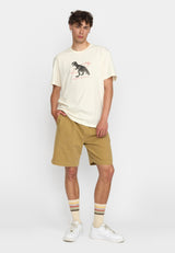 LONG CASUAL SHORTS LIGHT BROWN