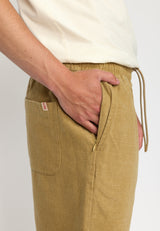 LONG CASUAL SHORTS LIGHT BROWN