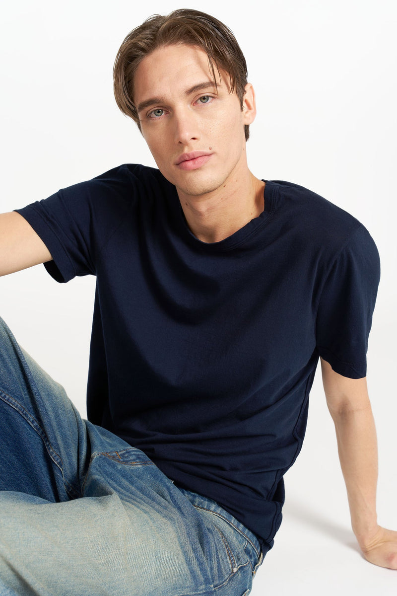 CLASSIC CREWNECK TEE SUPER NAVY
