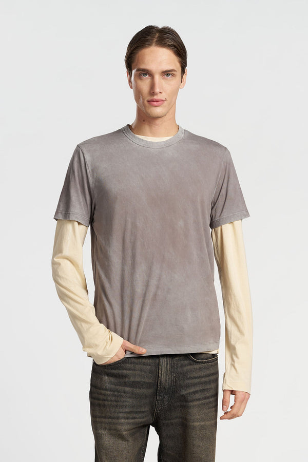 CLASSIC CREWNECK TEE VINTAGE CEMENT