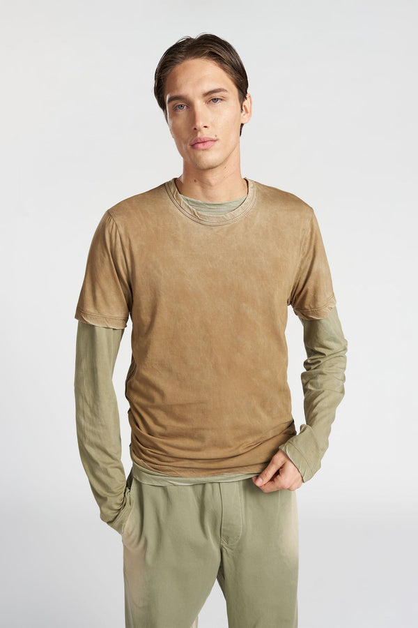 CLASSIC CREWNECK TEE  VINTAGE CHAI