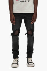 BLACK BIG KNEE BLOWOUTS BLACK WASH