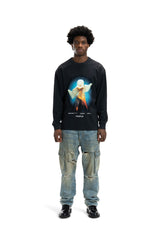 Mid Rise Straight Leg Relaxed Cargo - Light Indigo