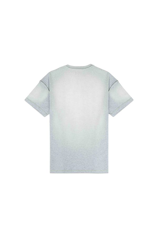 TEXTURED INSIDE OUT TEE  HEATHER-GREY