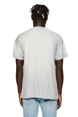 TEXTURED INSIDE OUT TEE  HEATHER-GREY