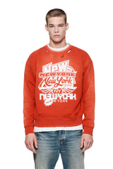 Oversized Crewneck NYC Stack - Red