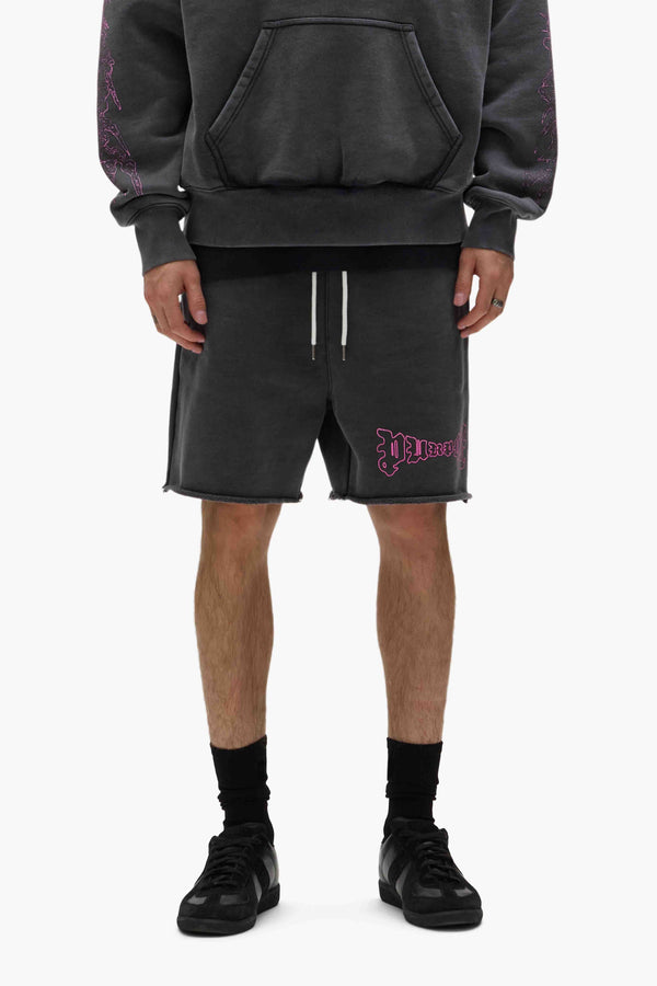 Arched Gothic Sweatshorts BLACK