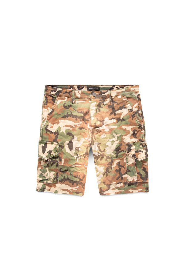 TWILL CARGO SHORT BLEACHED CAMOUFLA
