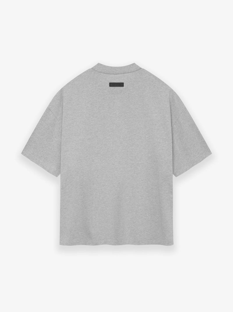 MEN-CREWNECK T-SHIRT-LIGHT HEATHER GREY