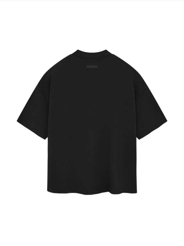 MEN-CREWNECK T-SHIRT-JET BLACK