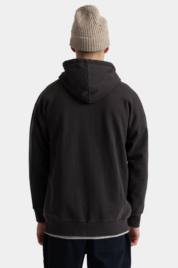 LOOSE FIT GARMENT DYED ZIP HOODIE