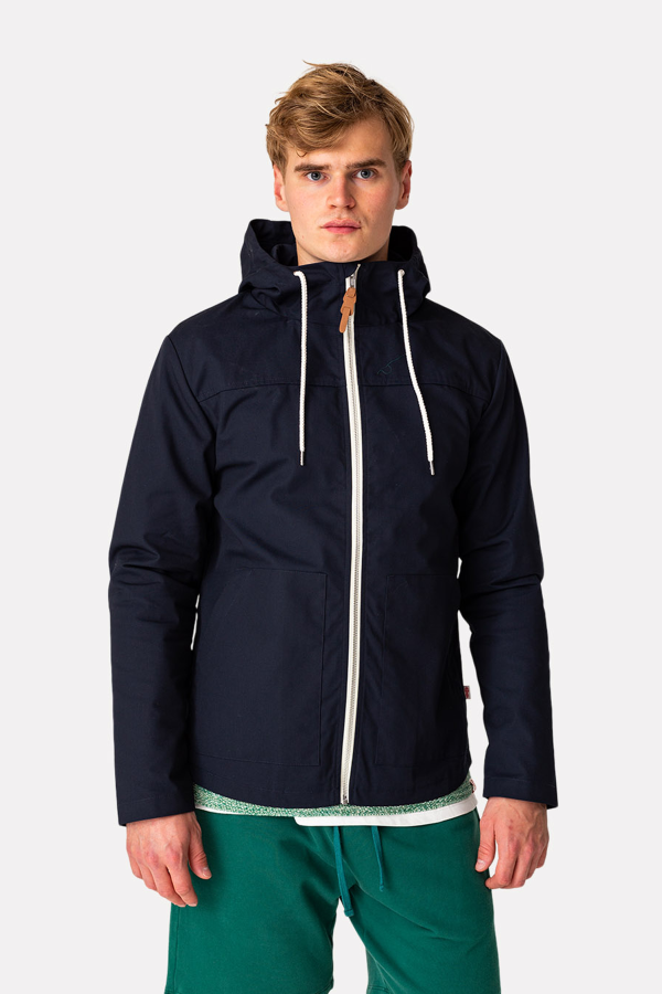 PARKA JACKET WITH POUCH POCKE NAVY