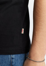 REGULAR T-SHIRT BLACK