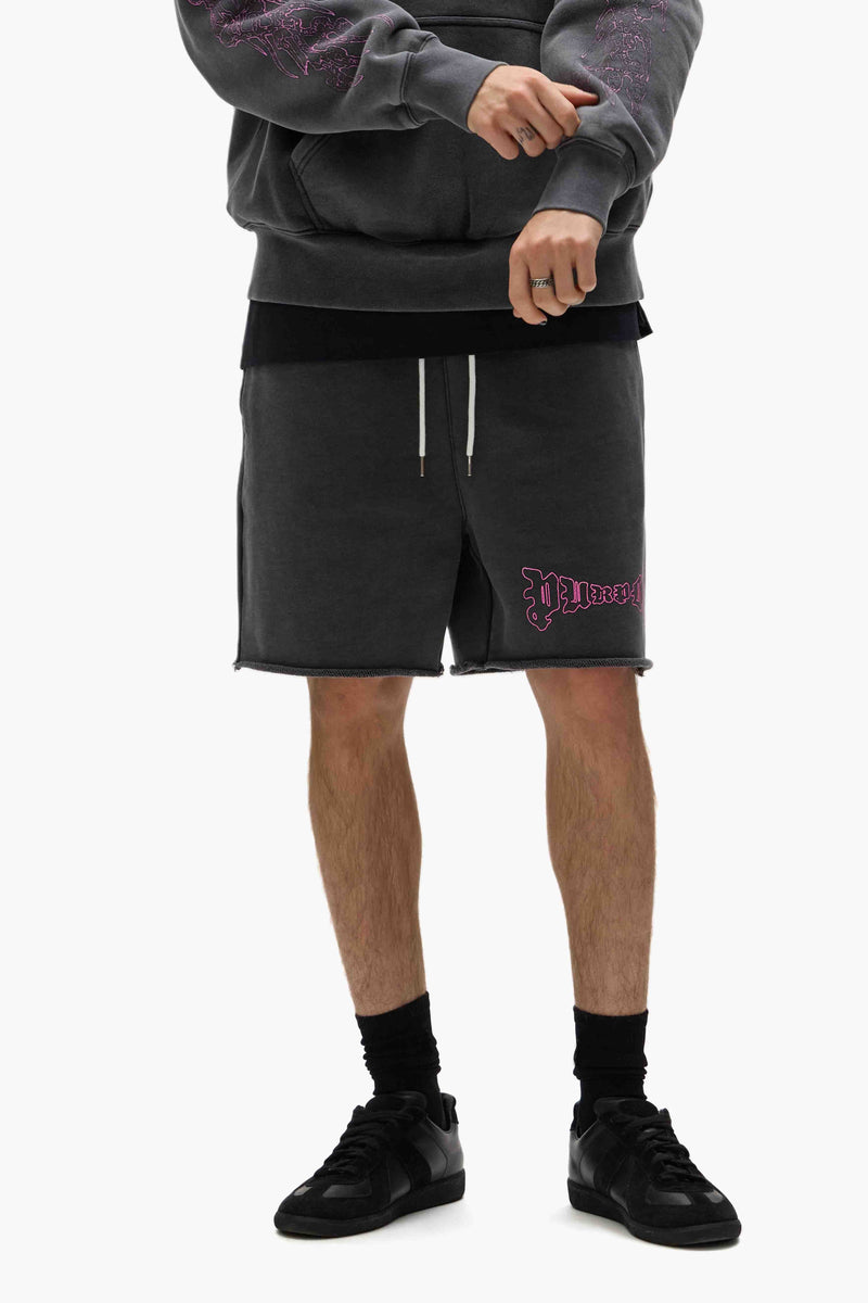 Arched Gothic Sweatshorts BLACK