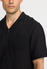 SHORT-SLEEVED CUBAN BLACK