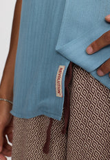SHORT-SLEEVED CUBAN BLUE