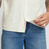 SHORT-SLEEVED CUBAN OFFWHITE
