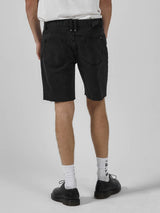 DESTROYED BONES DENIM SHORT-AGED BLACK