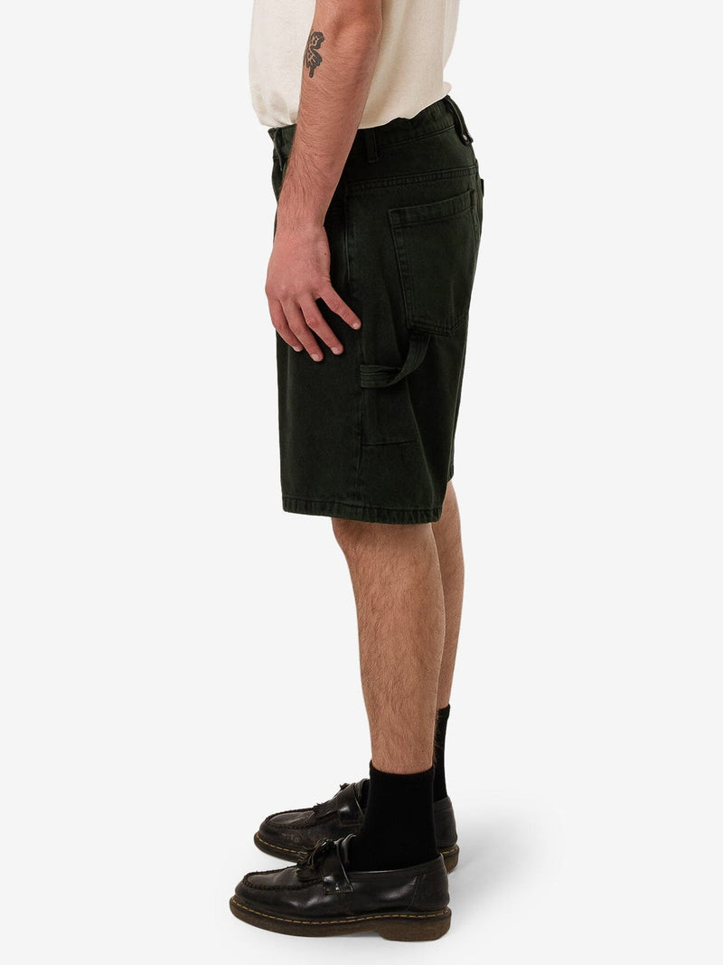 SLACKER DENIM SHORT-OIL GREEN
