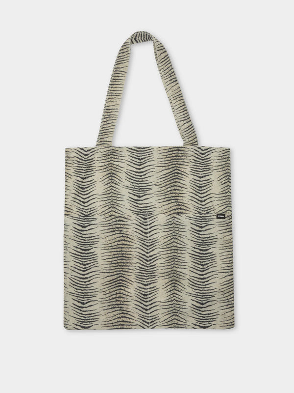ZEBRA LOUNGE TOTE-THRIFT WHITE