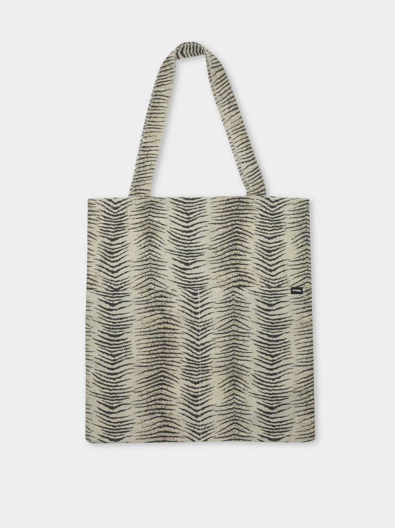 ZEBRA LOUNGE TOTE-THRIFT WHITE