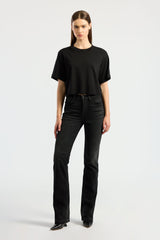 TOKYO CROP TEE JET BLACK
