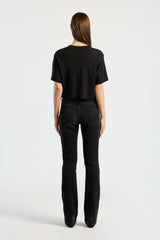 TOKYO CROP TEE JET BLACK