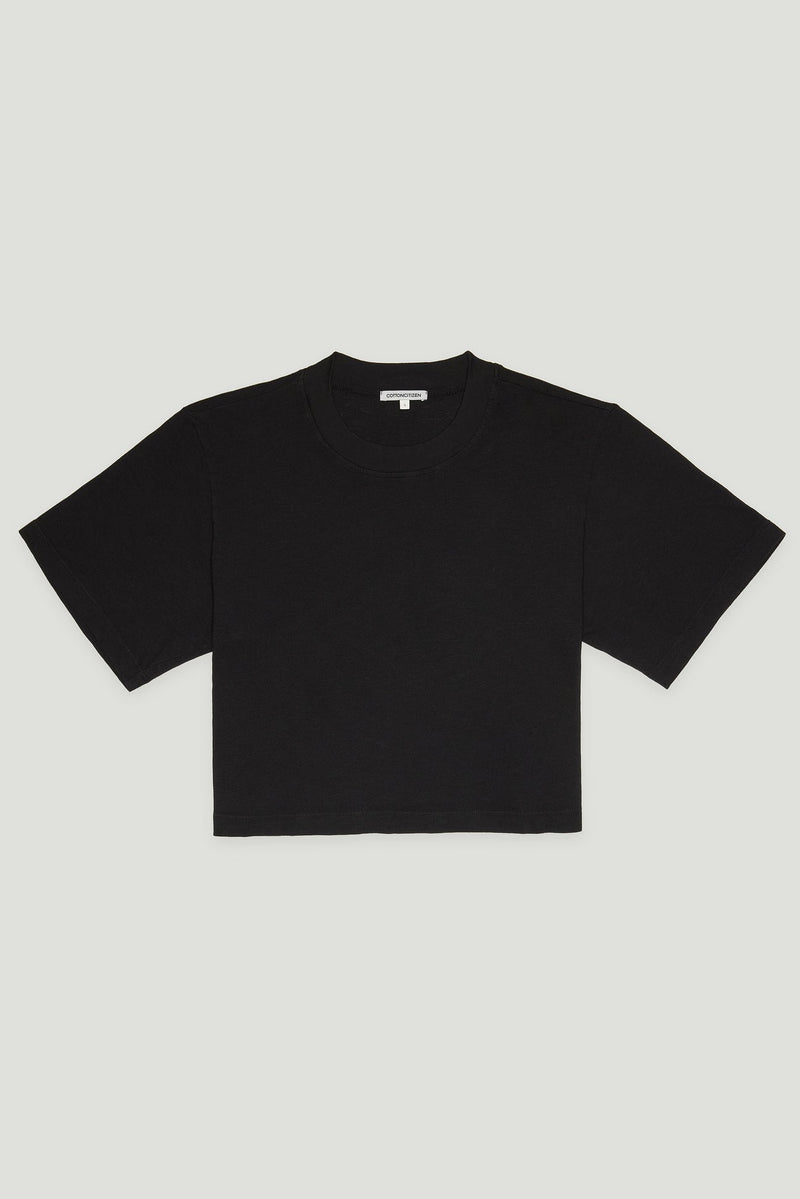 TOKYO CROP TEE JET BLACK