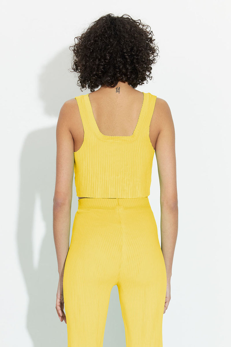 IBIZA SQUARE NECK TANK GOLD MIX