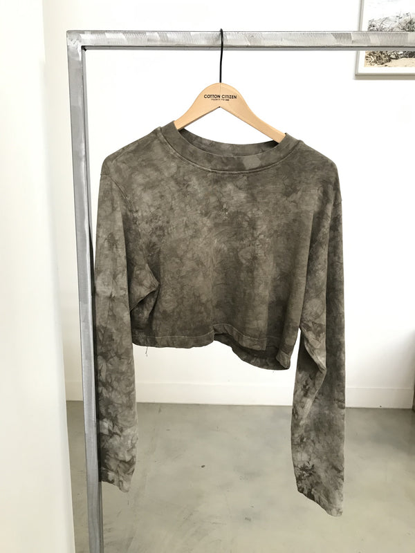 TOKYO CROP SHIRT ASH CRYSTAL