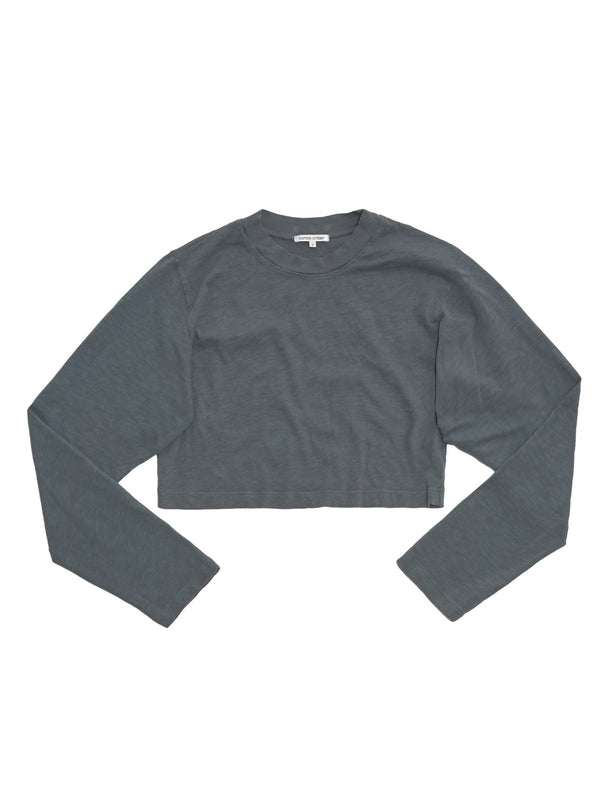 TOKYO CROP SHIRT LIGHT GREY
