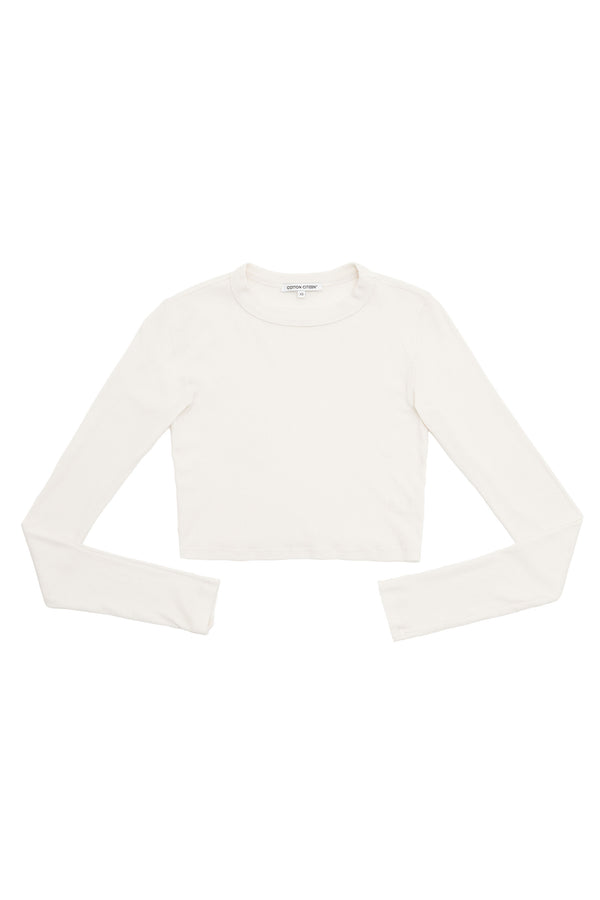 VERONA CROP SHIRT PEARL