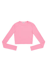 VERONA CROP SHIRT HOT PINK