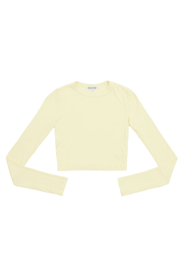VERONA CROP SHIRT LEMON