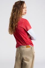 STANDARD TEE VINTAGE CRIMSON