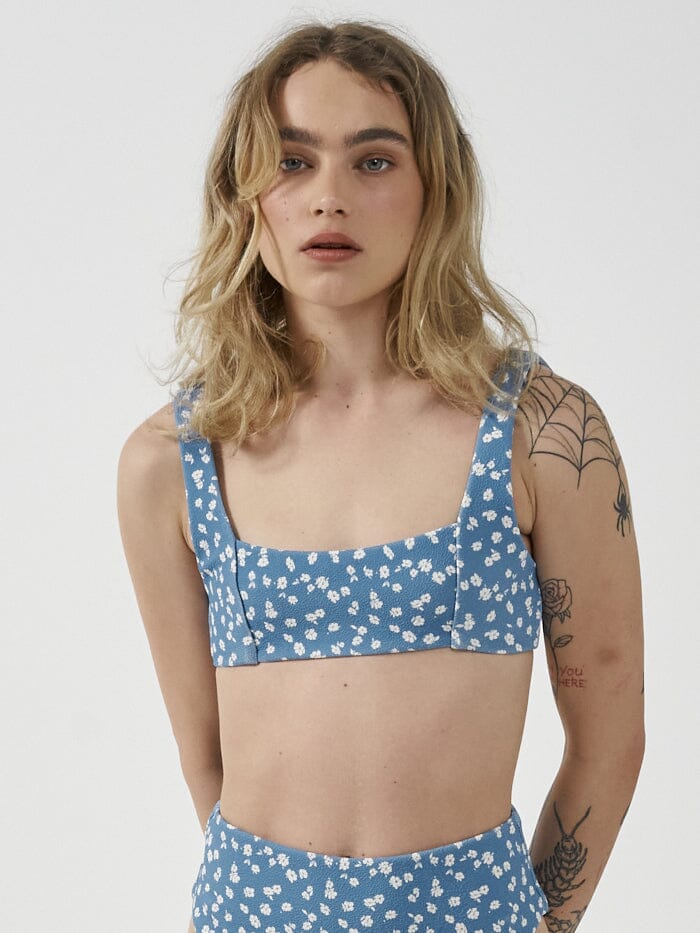 ASTER PARALLEL BIKINI TOP POWDER BLUE