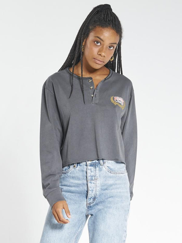 SPEED WREATH LS MERCH CROP TEE MERCH BLACK
