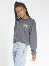 SPEED WREATH LS MERCH CROP TEE MERCH BLACK