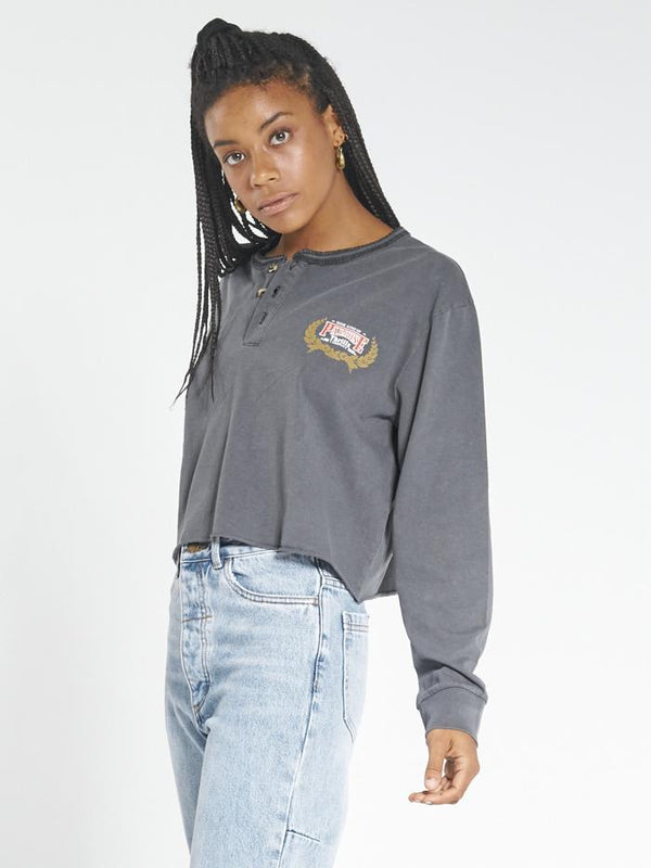 SPEED WREATH LS MERCH CROP TEE MERCH BLACK