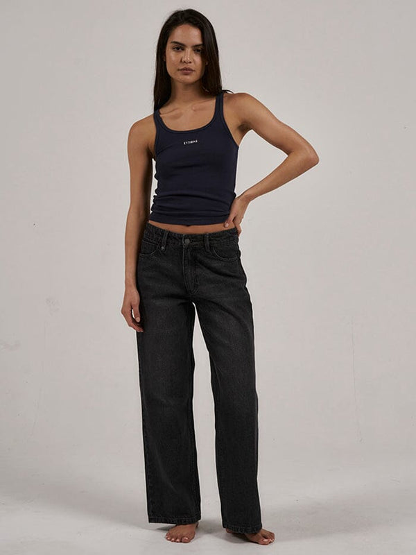 MINIMAL THRILLS RACER FRONT TANK INK NAVY