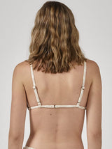 GLITCH TRIANGLE BIKINI TOP SUNLIGHT