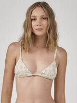 GLITCH TRIANGLE BIKINI TOP SUNLIGHT