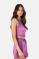 IBIZA CROP TANK LAVENDER MIX