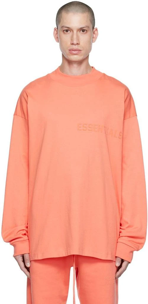 Cotton Long Sleeve T-Shirt TEE-CORAL