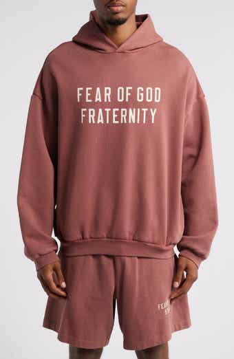 HEAVY FLEECE HOODIE - CRIMSON