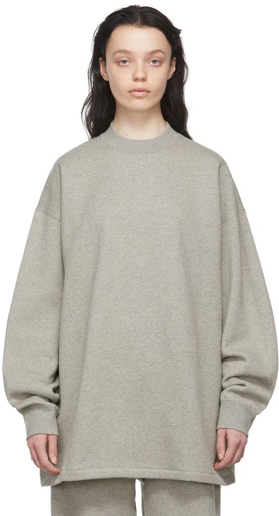 RELAXED CREWNECK Sweatshirt DARK OATMEAL
