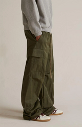 TEXTURED NYLON FIELD PANT  - MILITARY
