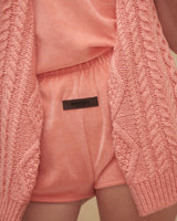 WOMEN VELOUR SHORT OFF BLACK