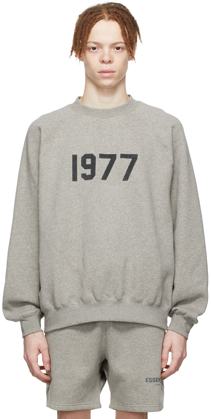 CREWNECK DARK HEATHER OATMEAL