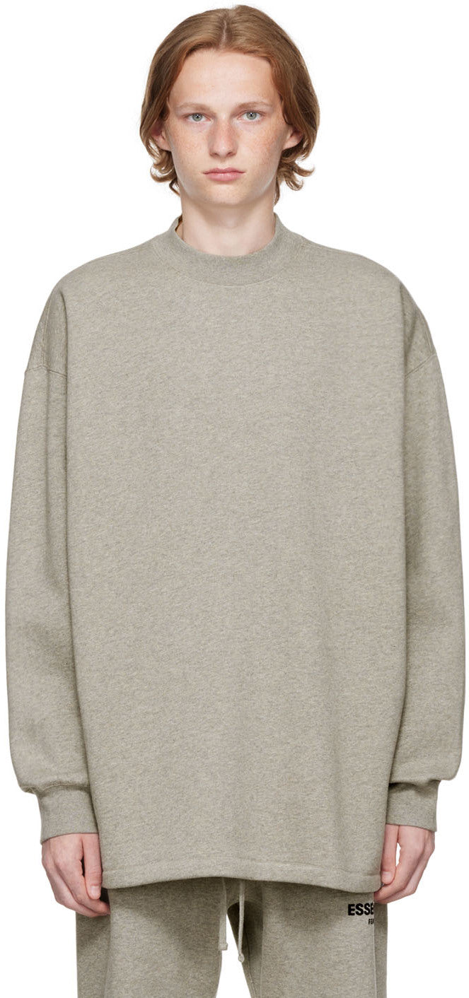 RELAXED CREWNECK Sweatshirt DARK OATMEAL